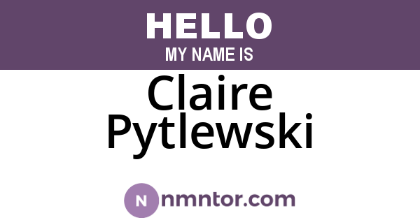 Claire Pytlewski
