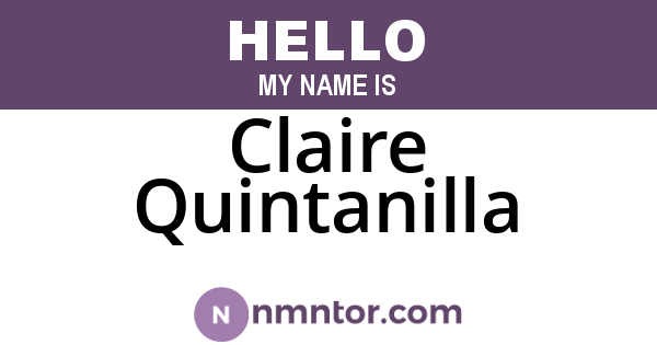 Claire Quintanilla