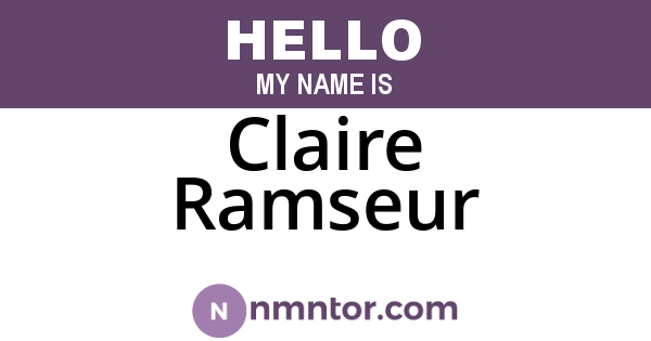 Claire Ramseur