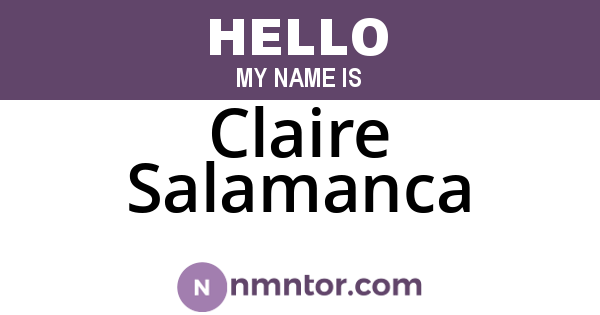 Claire Salamanca