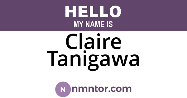 Claire Tanigawa