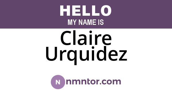 Claire Urquidez