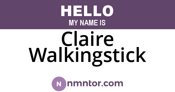Claire Walkingstick