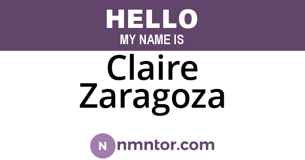 Claire Zaragoza