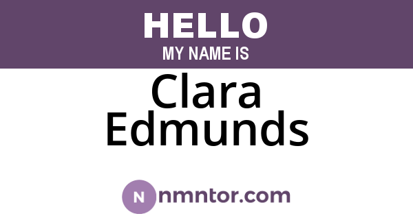 Clara Edmunds