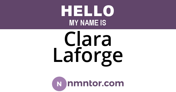 Clara Laforge