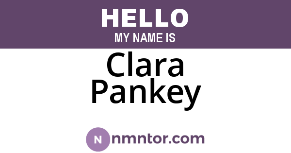 Clara Pankey