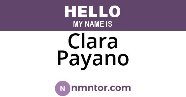 Clara Payano