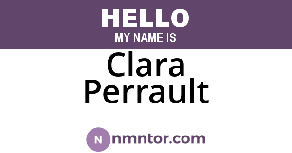 Clara Perrault