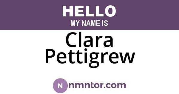 Clara Pettigrew