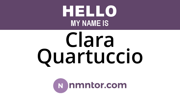 Clara Quartuccio