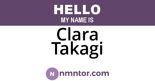Clara Takagi