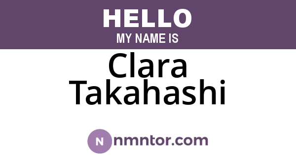 Clara Takahashi