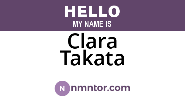 Clara Takata