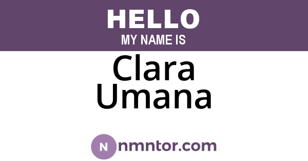Clara Umana
