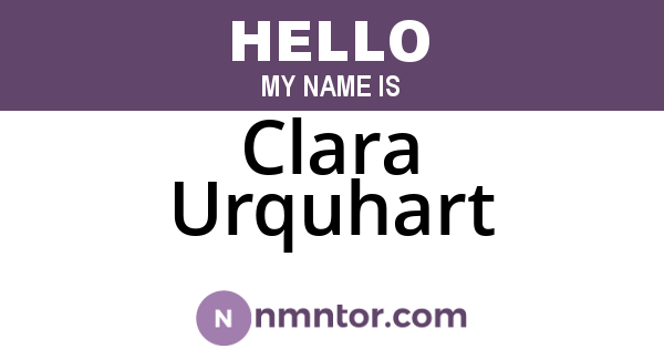 Clara Urquhart