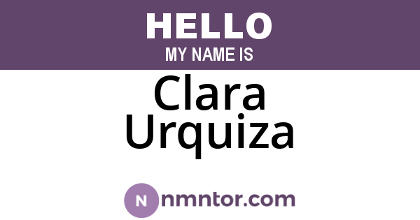 Clara Urquiza