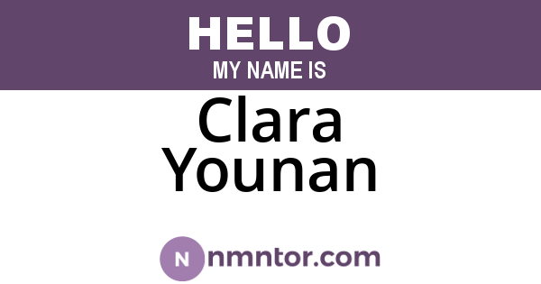Clara Younan