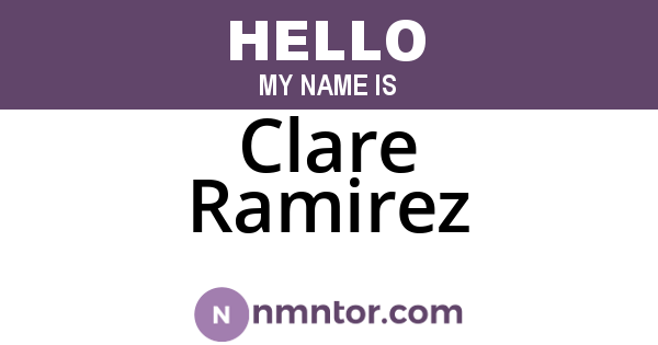 Clare Ramirez