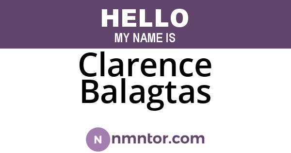 Clarence Balagtas