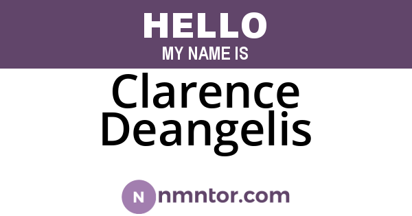 Clarence Deangelis
