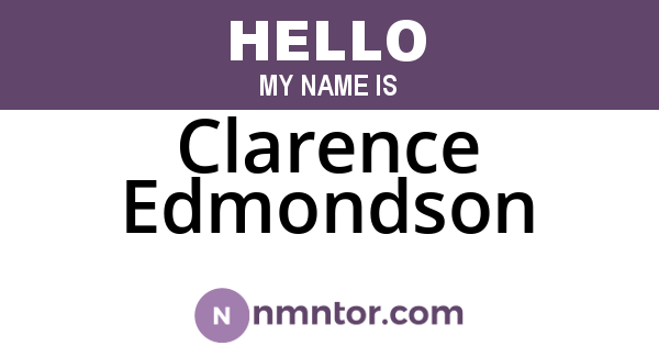 Clarence Edmondson