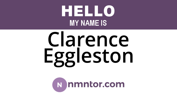 Clarence Eggleston