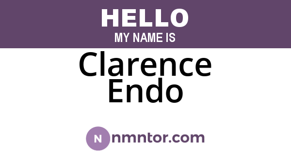 Clarence Endo