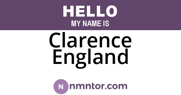 Clarence England