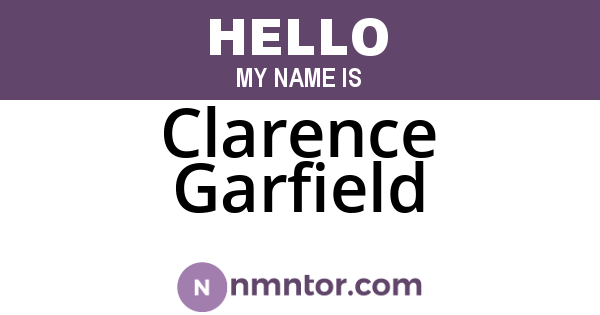 Clarence Garfield