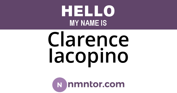 Clarence Iacopino