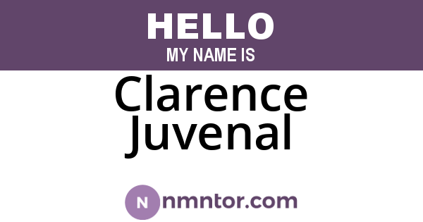 Clarence Juvenal