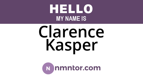 Clarence Kasper