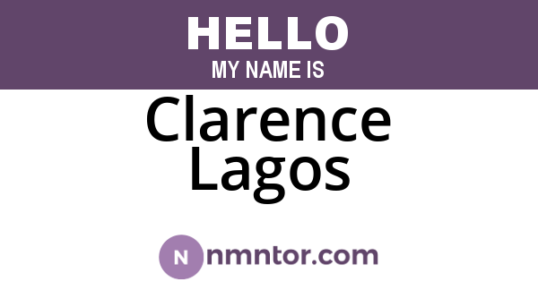Clarence Lagos
