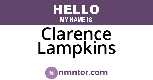 Clarence Lampkins