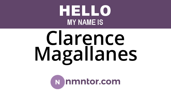Clarence Magallanes