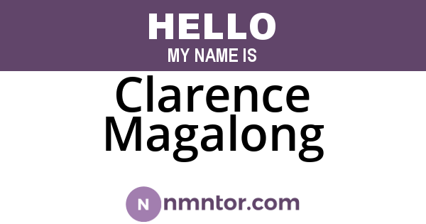 Clarence Magalong