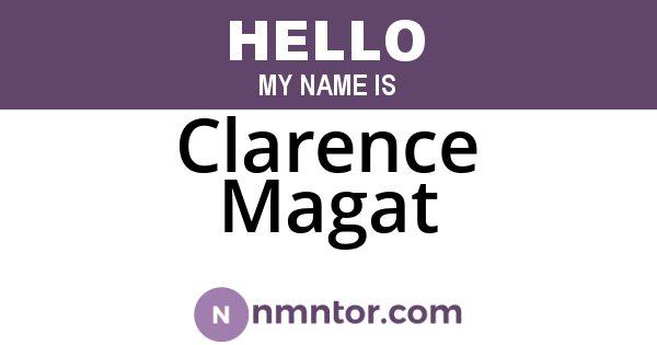 Clarence Magat