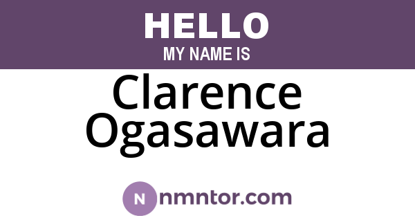 Clarence Ogasawara