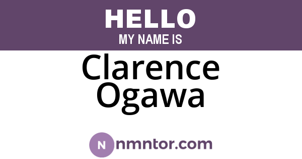 Clarence Ogawa