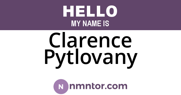 Clarence Pytlovany