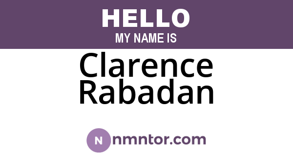 Clarence Rabadan