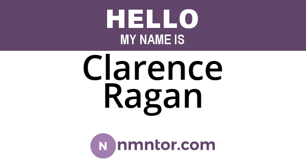 Clarence Ragan