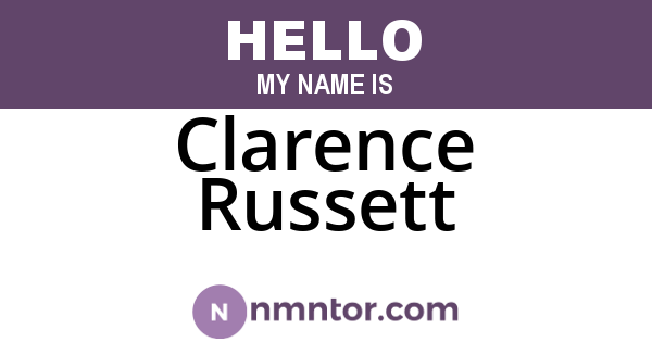 Clarence Russett