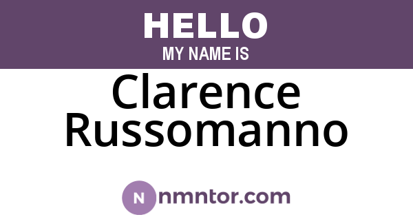 Clarence Russomanno