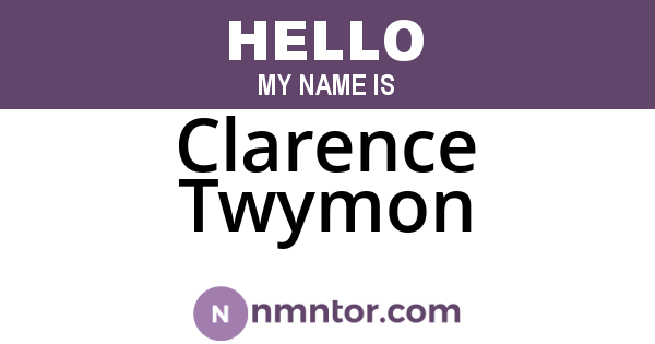 Clarence Twymon