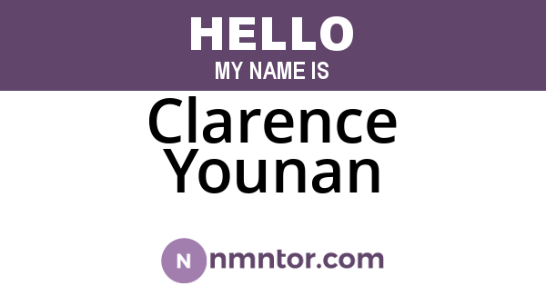 Clarence Younan