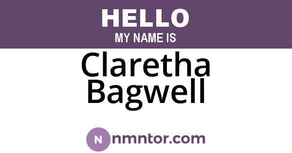 Claretha Bagwell