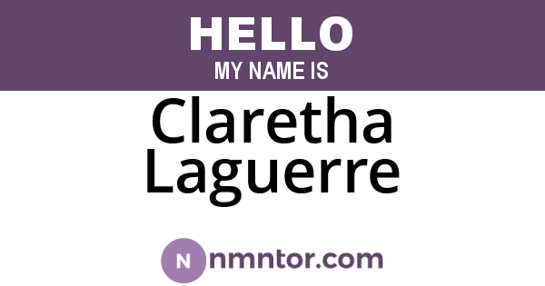 Claretha Laguerre