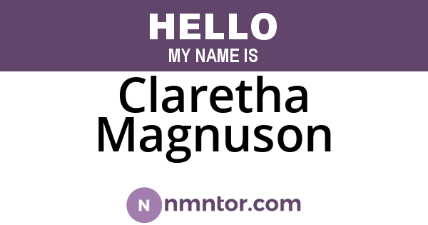Claretha Magnuson